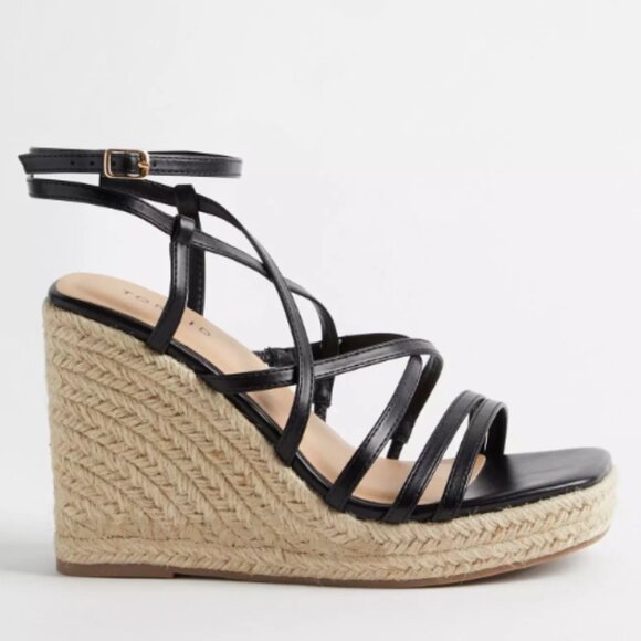Laceup Strappy Platform Wedge (WW) - Picture 6 of 6